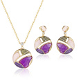 Pink Amethyst Semi-Precious Stone Jewelry Set